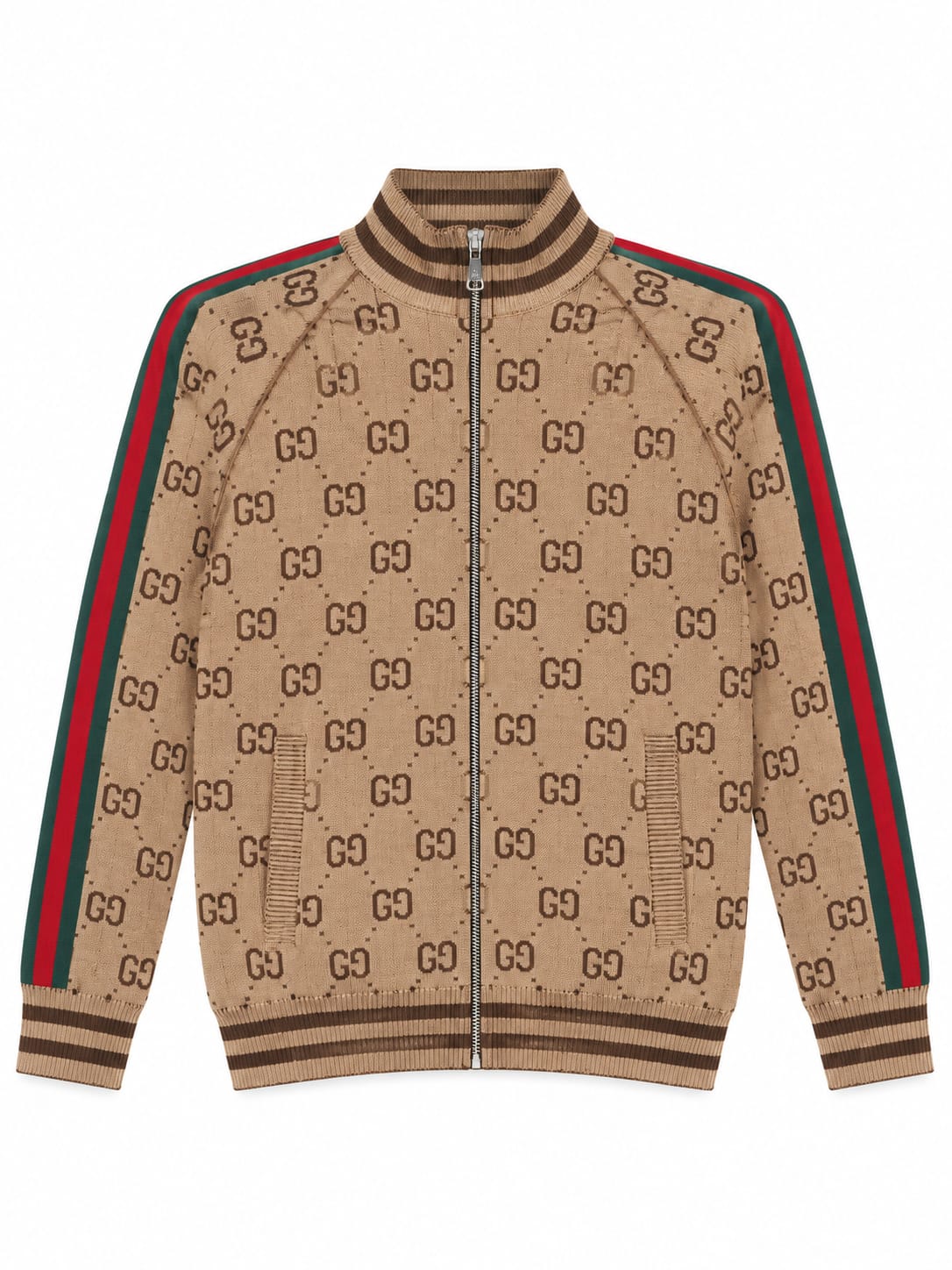 Gucci Monogram Zip-Up Track Jacket