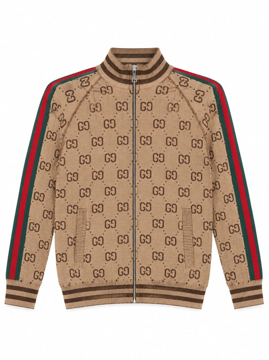 Gucci Monogram Zip-Up Track Jacket