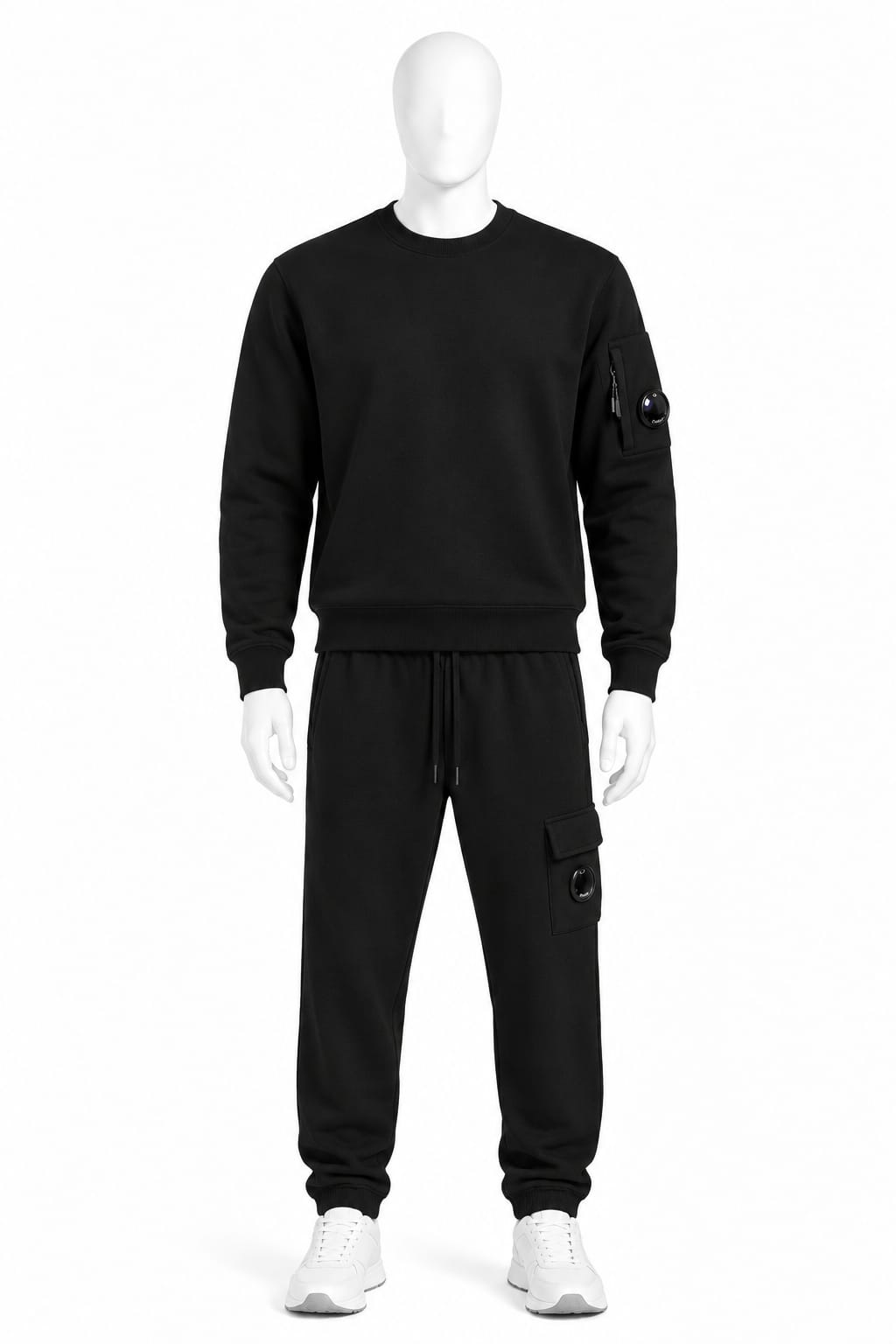 CP Black Lens Crewneck Tracksuit