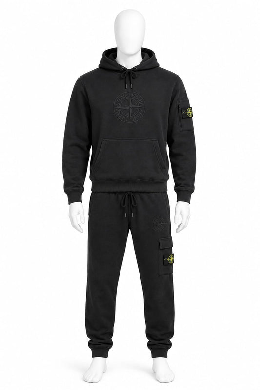 Stone Island Black Compass Tracksuit