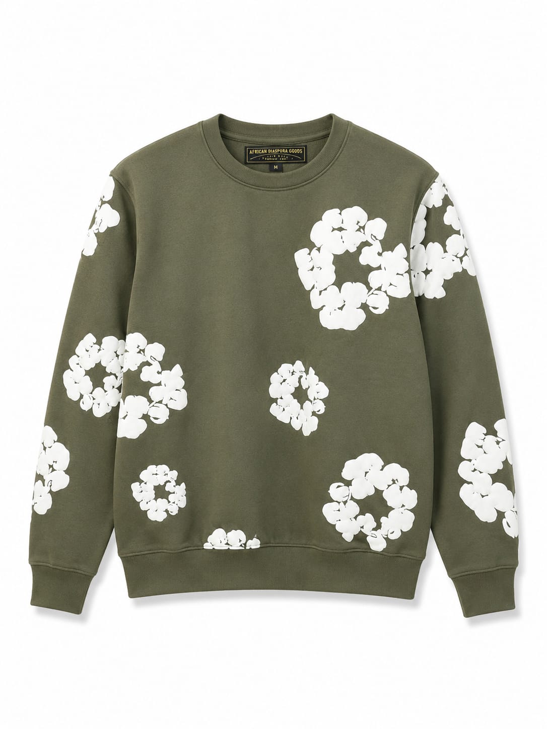 Denim Tear Cotton Wreath Sweatshirt