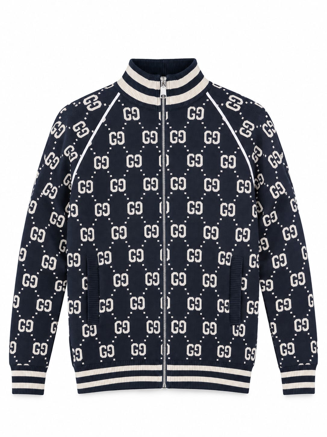 Gucci Monogram Zip-Up Track Jacket