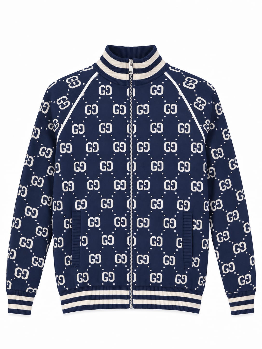 Gucci Monogram Zip-Up Track Jacket