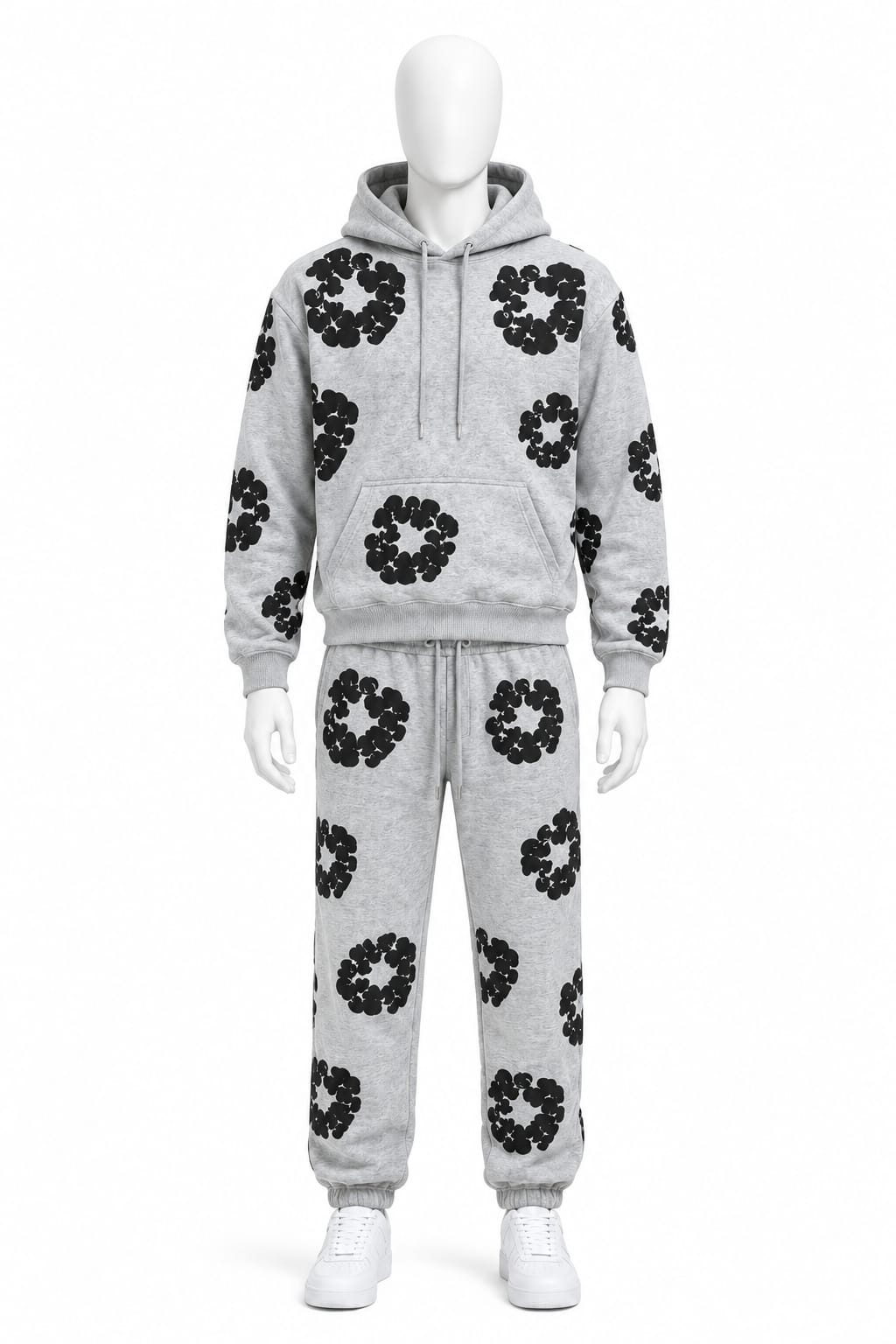 Premium Floral Graphic Fleece Tracksuit