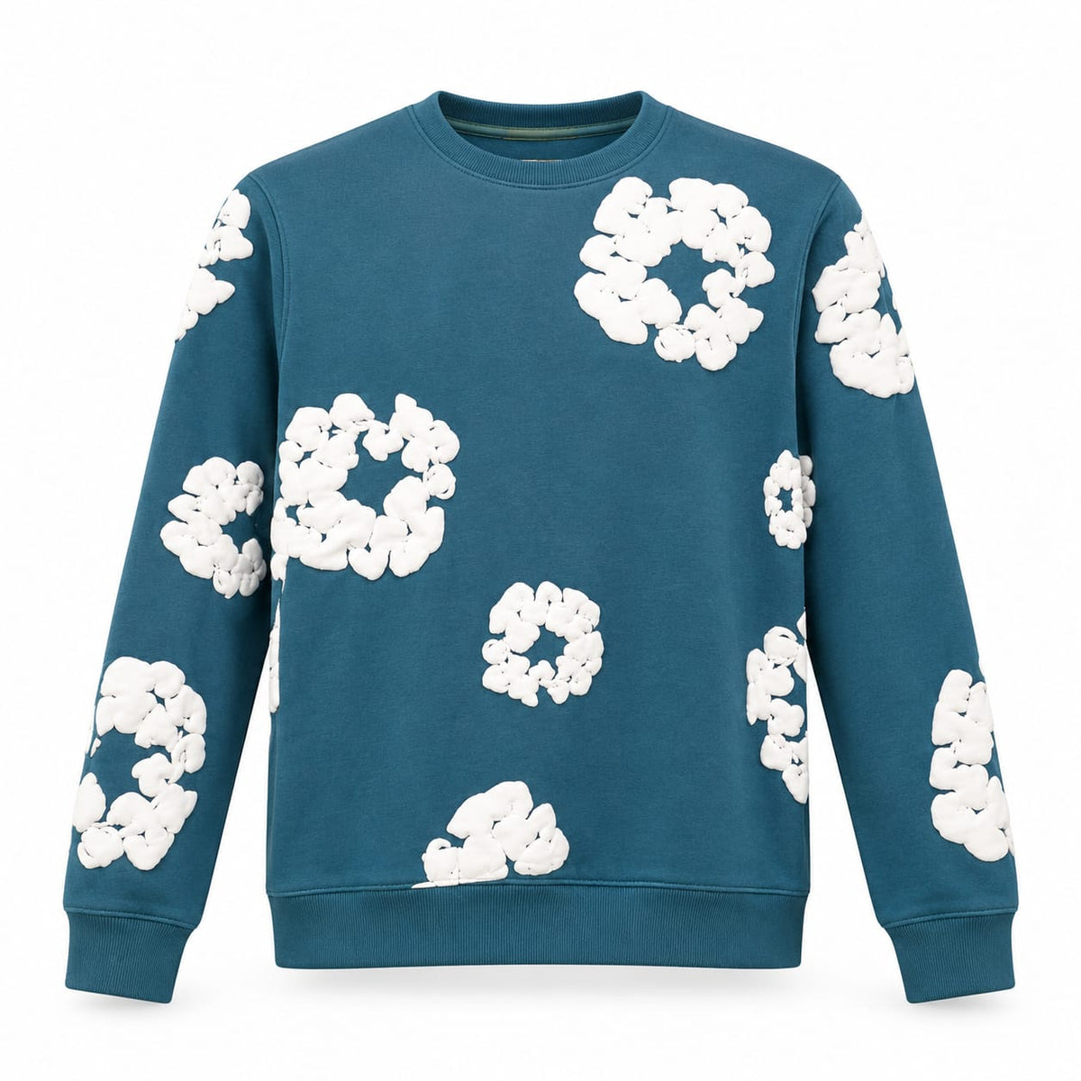 Premium Denim Tear Floral Sweatshirt