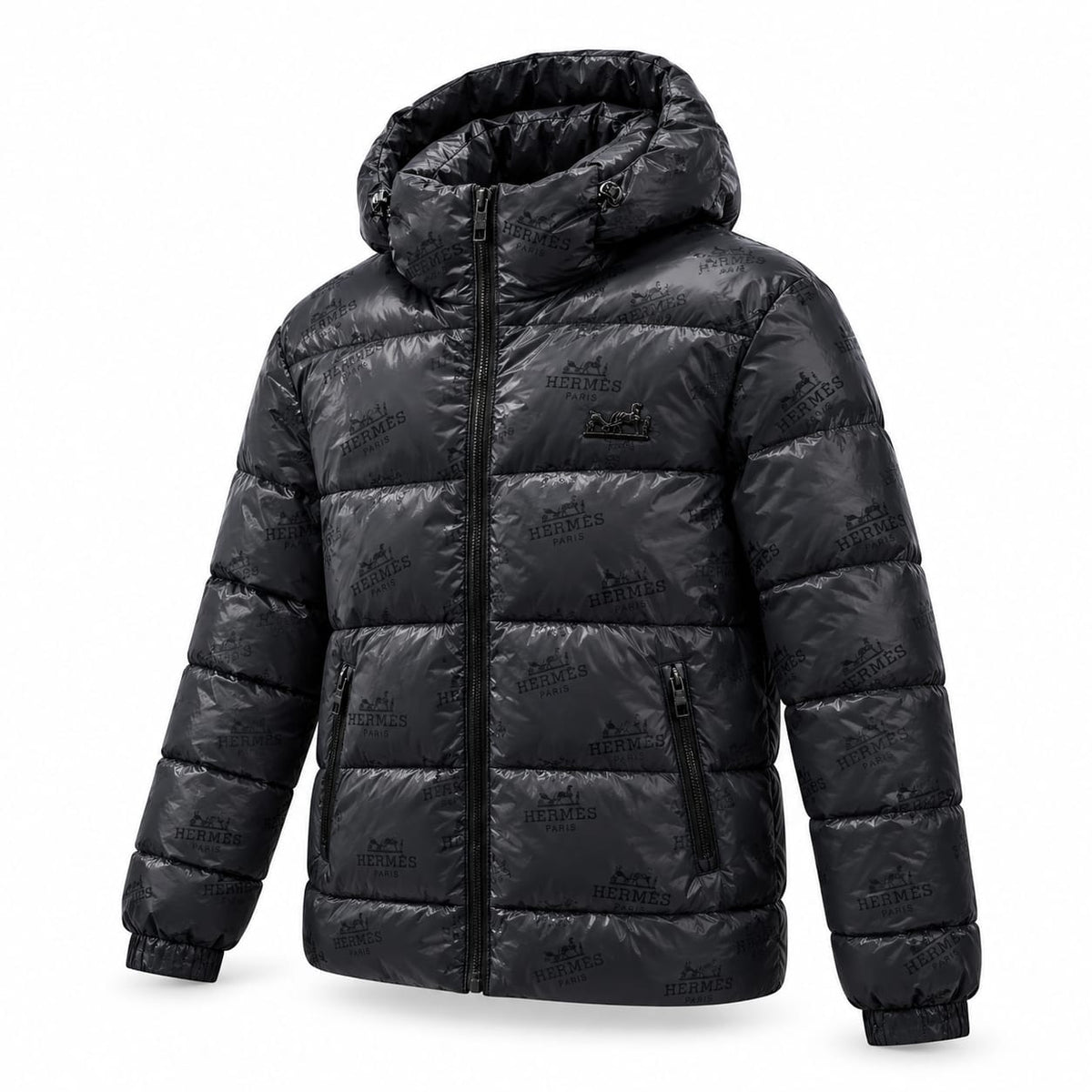 Premium Hermes Hooded Puffer Jacket