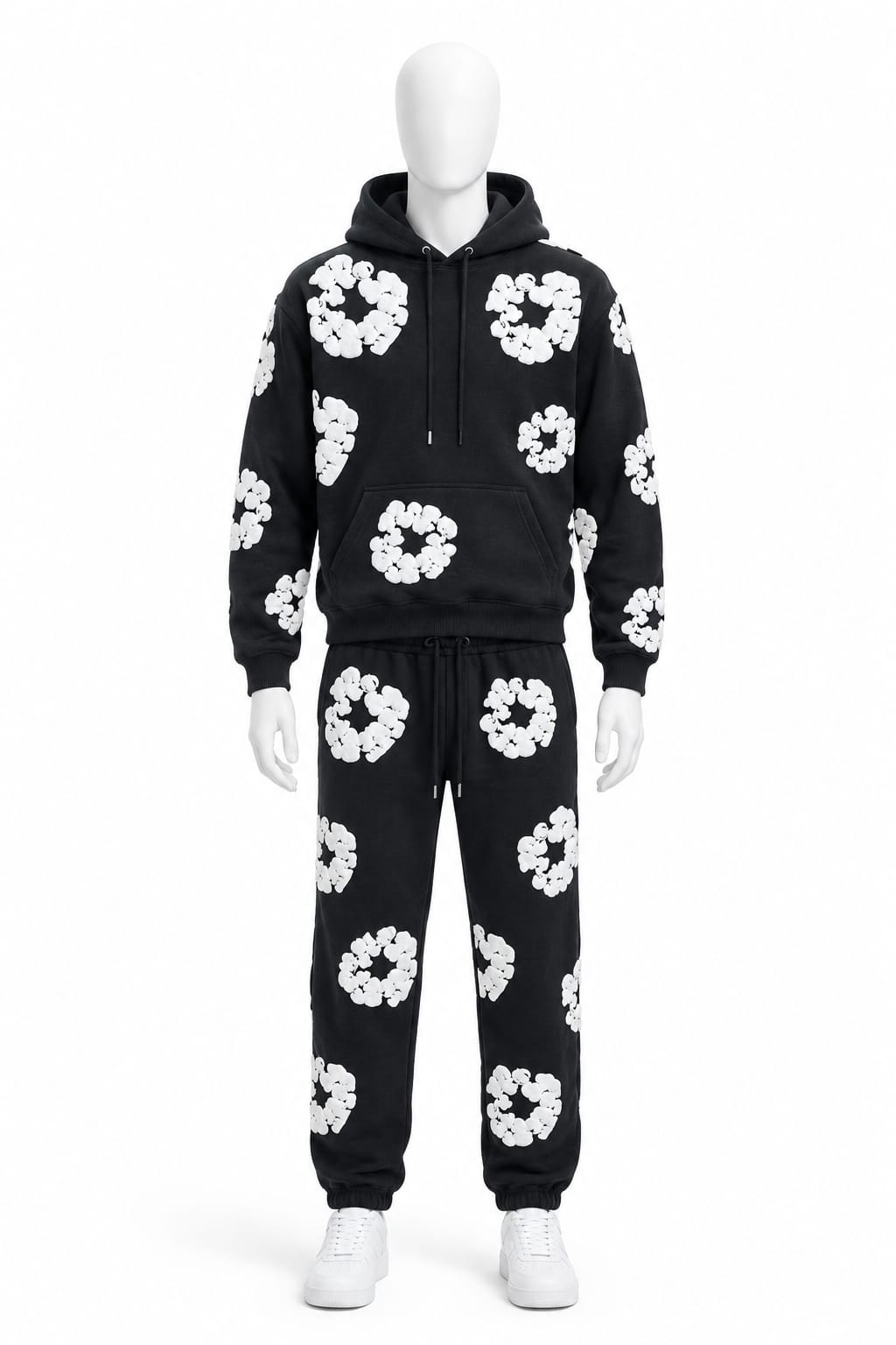 Premium Floral Graphic Fleece Tracksuit