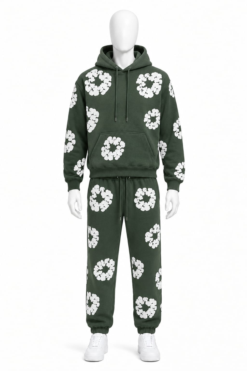 Premium Floral Graphic Fleece Tracksuit