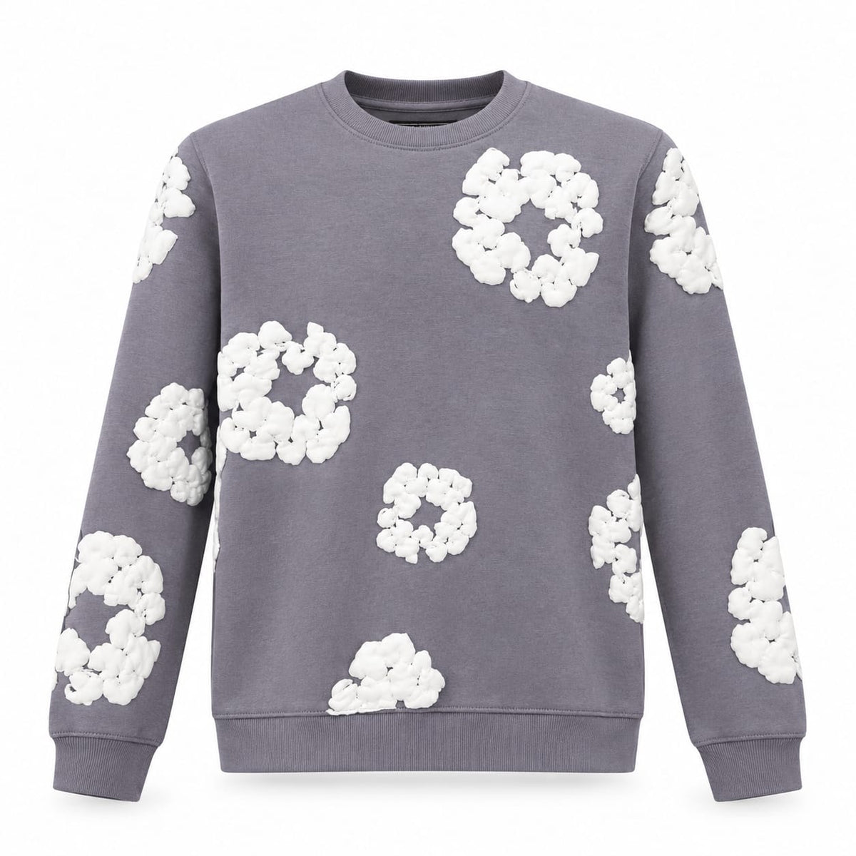Premium Denim Tear Floral Sweatshirt